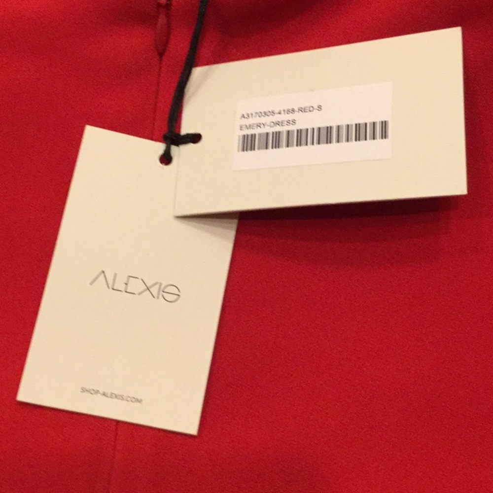 Alexis  Red Emery Off-the-shoulder Crepe Dress - Picture 8 of 8